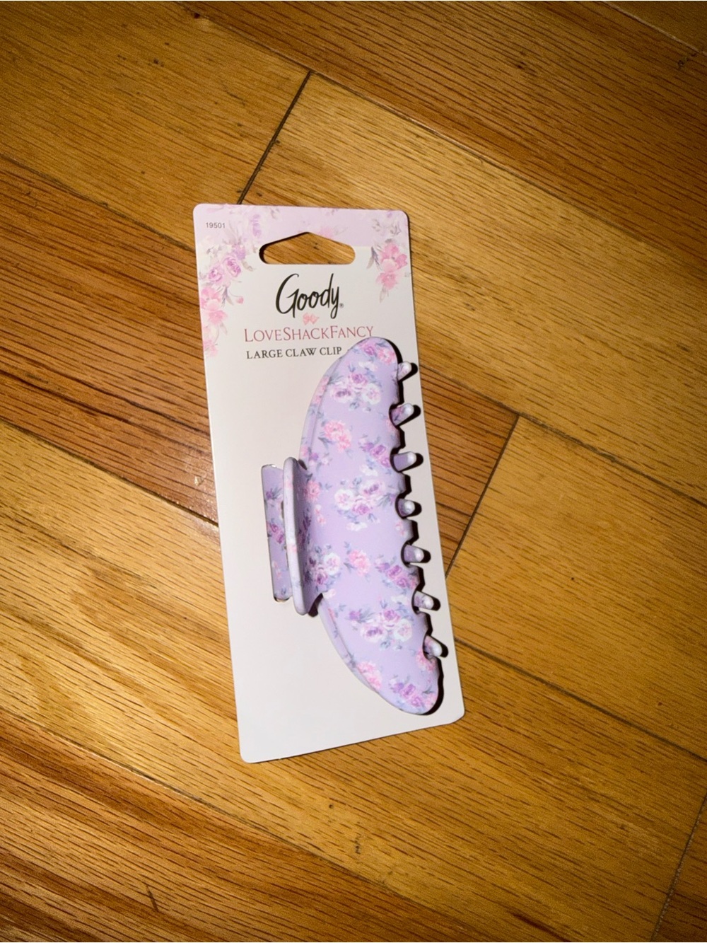Goody Lavender Floral Large Claw Clip